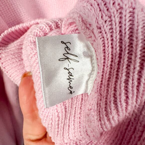 Self-Same Pink Pearl Charlotte Cotton Cardigan Loveshack Fancy - Picture 9 of 16